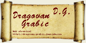 Dragovan Grabić vizit kartica